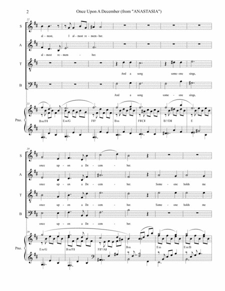 Once Upon A December For Satb Page 2