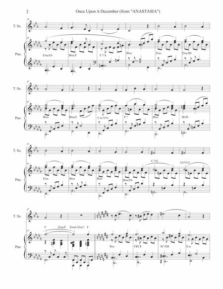 Once Upon A December Tenor Saxophone And Piano Page 2