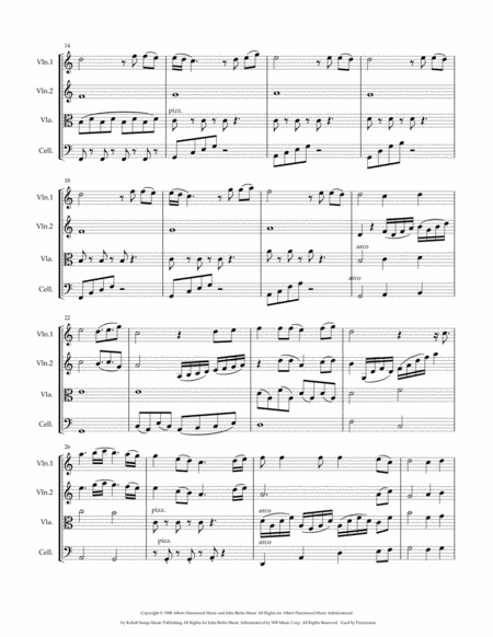 One Moment In Time For String Quartet Page 2