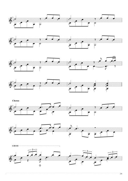 One Moment In Time Solo Guitar Score Page 2
