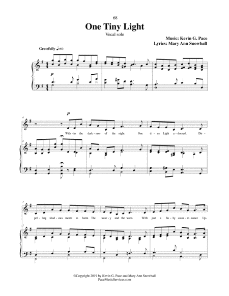 One Tiny Light A Christmas Song Page 2