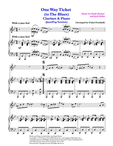 One Way Ticket To The Blues For Clarinet And Piano Video Page 2