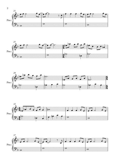 Only Time F Major By Enya Easy Piano Page 2