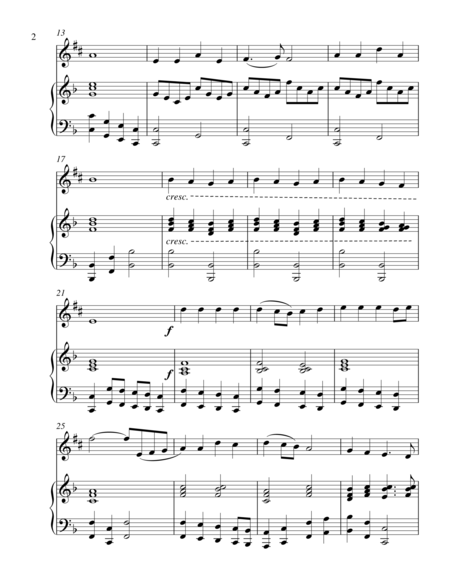 Onward Christian Soldiers Treble Eb Instrument Solo Page 2