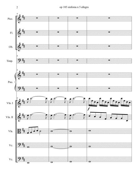 Op 186 Sinfonia N 5 Tempo Unico Allegro Page 2