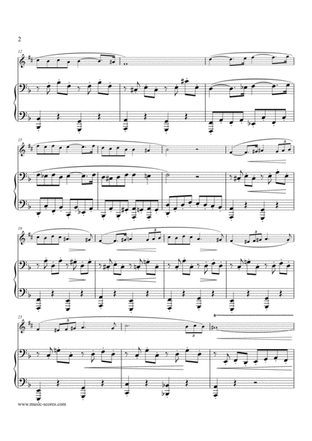 Op 50 Pavane Baritone Saxophone And Piano Page 2