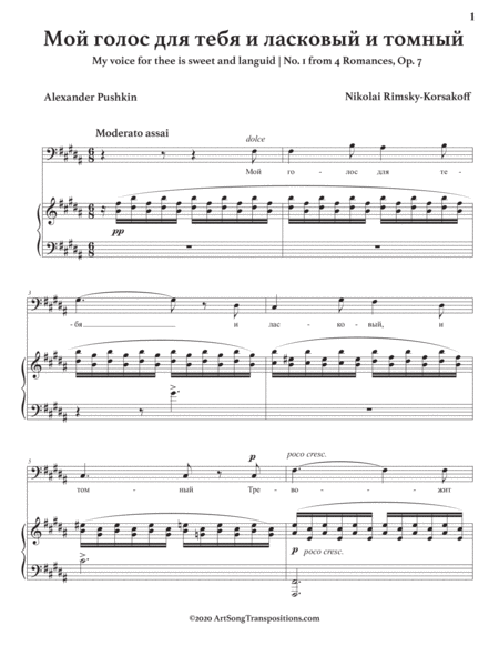 Op 7 No 1 Transposed To B Major Bass Clef Page 2