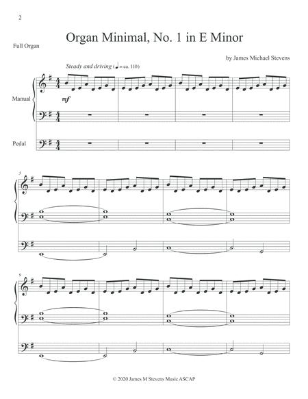 Organ Minimal No 1 In E Minor Page 2