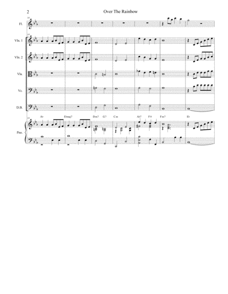 Over The Rainbow For String Quintet Page 2