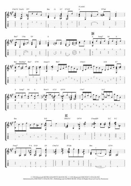 Over The Rainbow Jazz Guitar Chord Melody Page 2