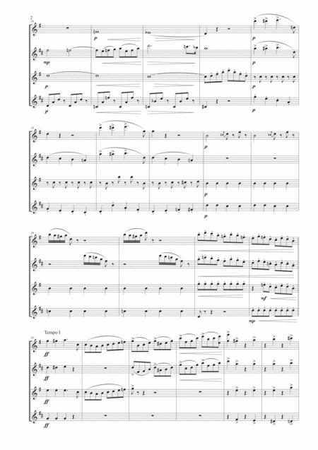 Overture From The Bat For Saxophone Quartet Page 2