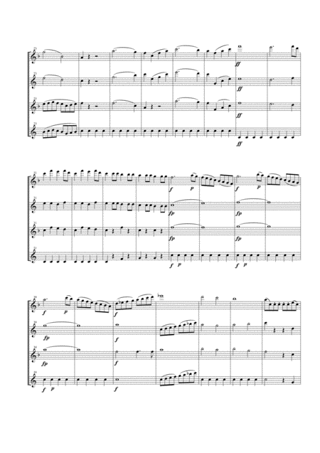 Overture From The Opera The Marriage Of Figaro For Saxophone Quartet Satb Page 2