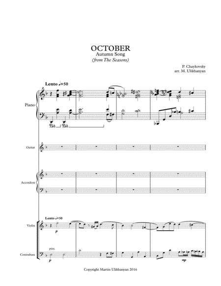 P Tchaikovsky Autumn Song Page 2