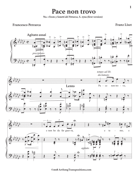 Pace Non Trovos 270a G Flat Major Page 2