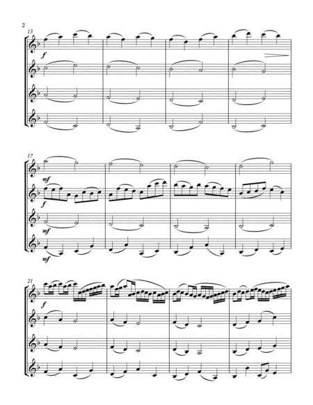 Pachelbels Canon Clarinet Quartet Page 2