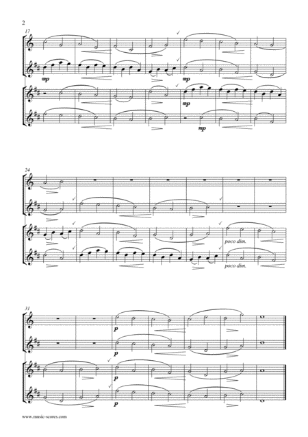 Pachelbels Canon Flute Clarinet 2 Trumpets Easy Page 2