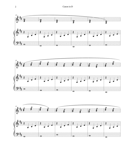 Pachelbels Canon In D For Xylophone Or Marimba And Piano Page 2