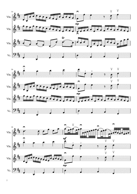 Pachelbels Canon In D Major Page 2