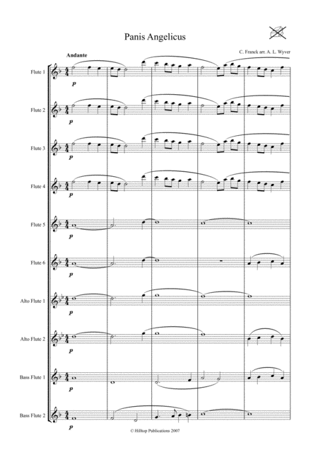 Panis Angelicus Arr Flute Choir Page 2