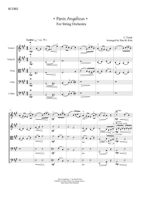 Panis Angelicus For String Orchestra Page 2