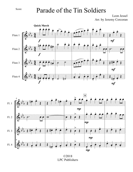 Parade Of The Tin Soldiers For Flute Quartet Page 2