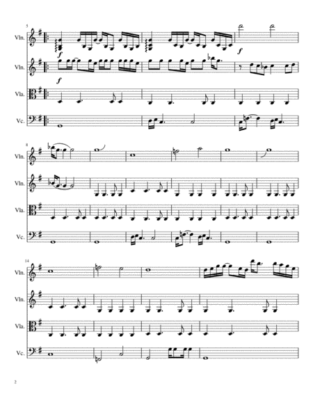 Paradise City For String Orchestra Page 2