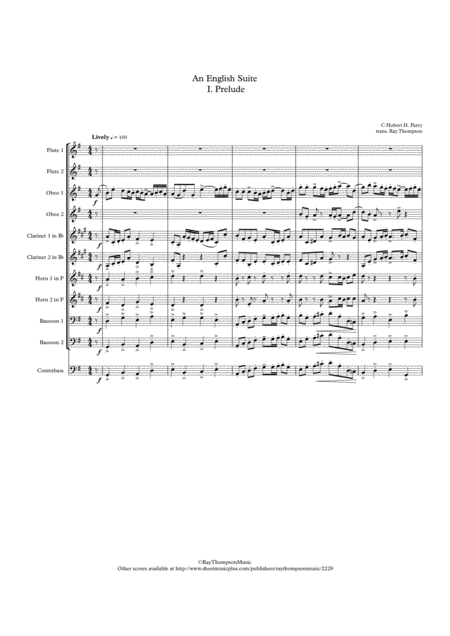 Parry An English Suite I Prelude Symphonic Wind Page 2
