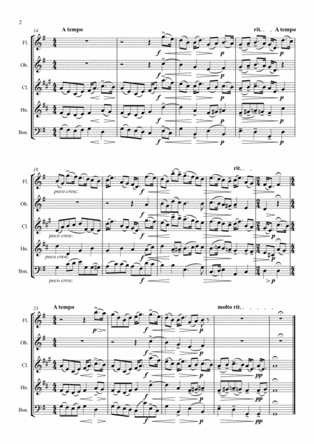 Parry An English Suite Vi Air Wind Quintet Page 2