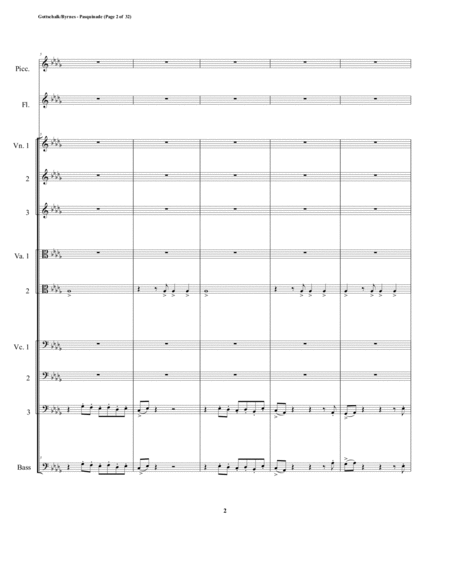 Pasquinade String Nonet Flute Piccolo Page 2