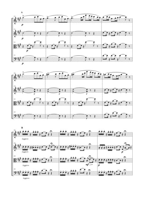 Pastorale From L Arlesienne Suite No 2 For String Quartet Page 2