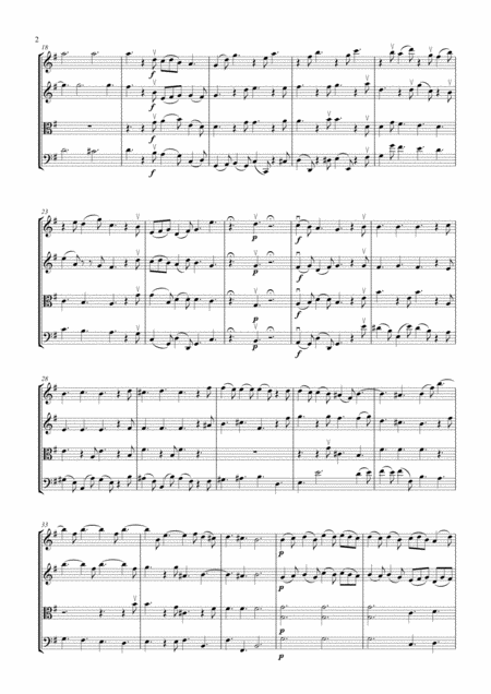 Pastorale From The Christmas Concerto For String Quartet Page 2