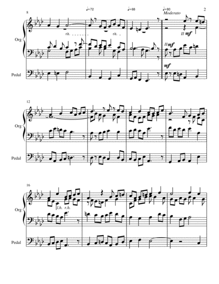Pastorale In Ab Major For Organ Op 12 Page 2