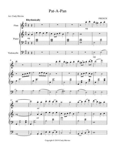 Pat A Pan For Piano Flute And Cello Page 2