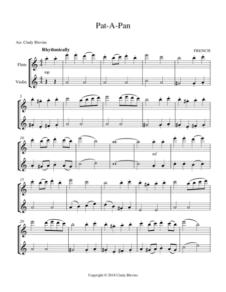 Pat A Pan For Piano Flute And Violin Page 2