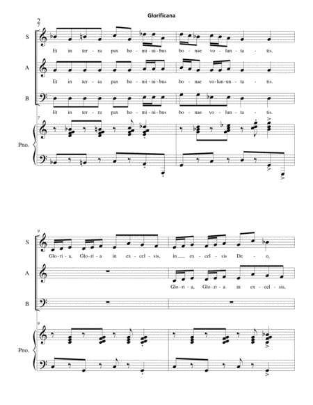 Pater Noster Double Chorus A Cappella Page 2