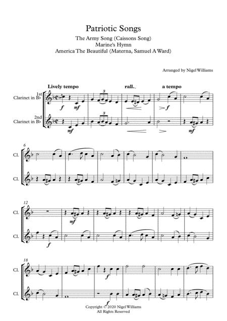 Patriotic Songs A Medley For Clarinet Duet Page 2