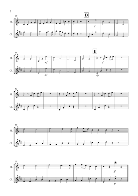 Paul Wehage The Twelve Days Of Christmas Arranged For Concert Band Bass Clarinet Part Page 2