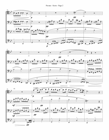 Pavane For Trombone Or Low Brass Quartet Page 2