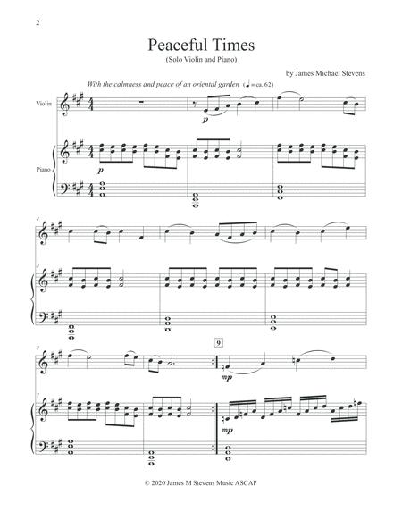 Peaceful Times Violin Piano Page 2