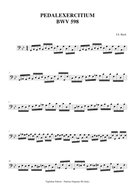 Pedalexercitium Bwv 598 Js Bach Page 2