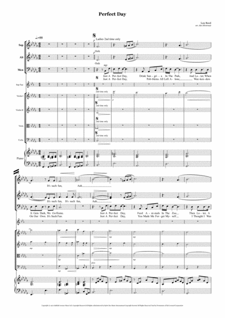 Perfect Day Additional String And Sax Parts Page 2