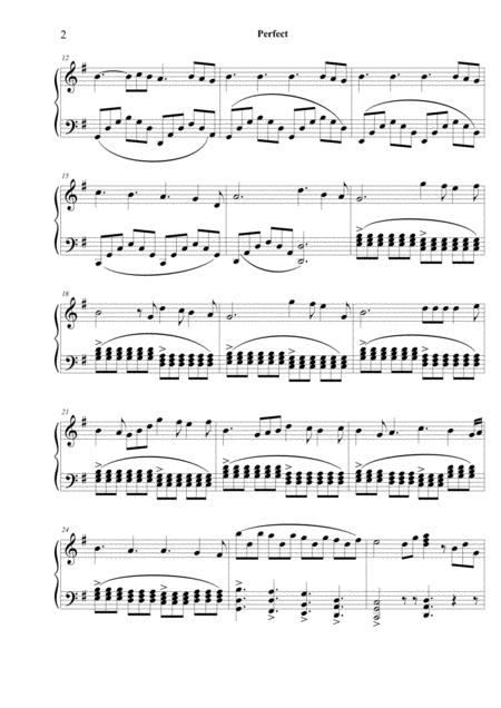 Perfect Easy Piano Solo In The Key Of G Major Page 2