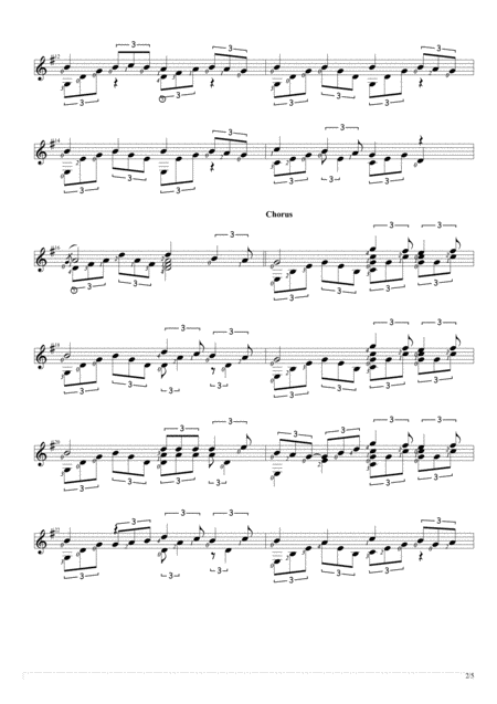 Perfect Solo Guitar Score Page 2