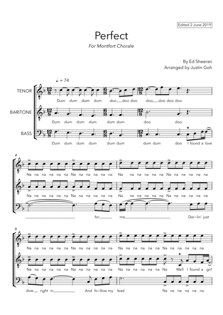 Perfect Ttb A Cappella Page 2