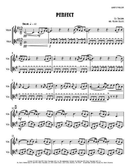 Perfect Violin And Viola Duet Page 2