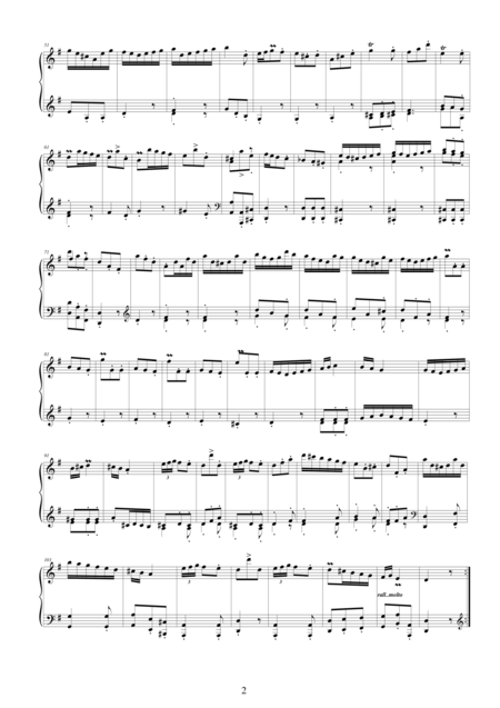 Pergolesi Gb Flute Concerto In G Piano Version 3 Presto Page 2