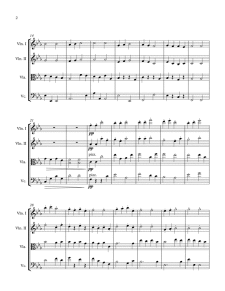 Personent Hodie For String Quartet Page 2