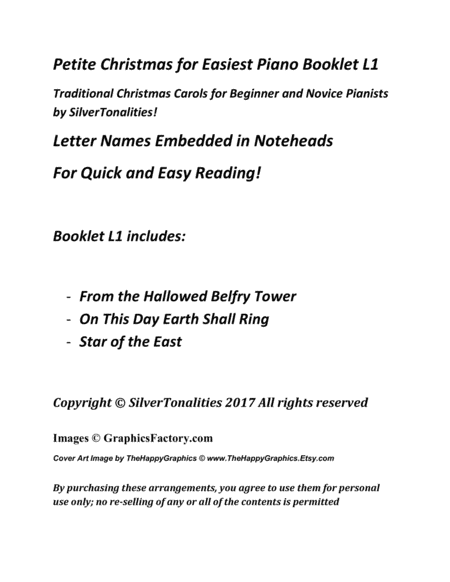 Petite Christmas For Easiest Piano Booklet L1 Page 2