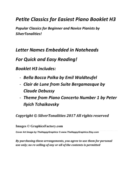 Petite Classics For Easiest Piano Booklet H3 Page 2