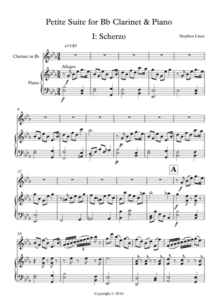 Petite Suite For Bb Clarinet Piano Page 2